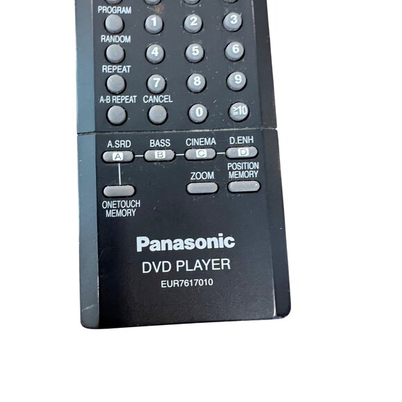 Panasonic EUR7617010 DVD Remote Control for DVDRP62 DVDRV22 DVD-RV27 DVD-RV32 - Picture 2 of 3